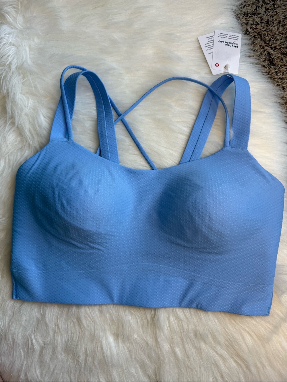 Lululemon Like a Cloud Longline Bra D/DD Size 10 SNBL New With Tags
